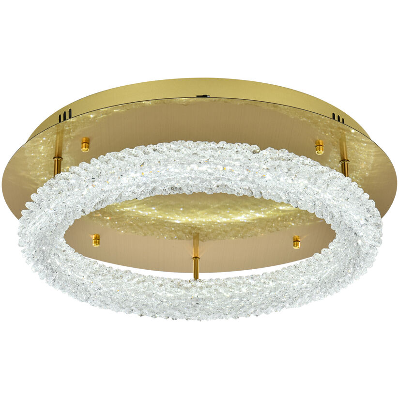 Bowen 1 Light 22 inch Satin Gold Flush Mount Ceiling Light