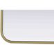 Remy 40 X 27 inch Brass Mirror