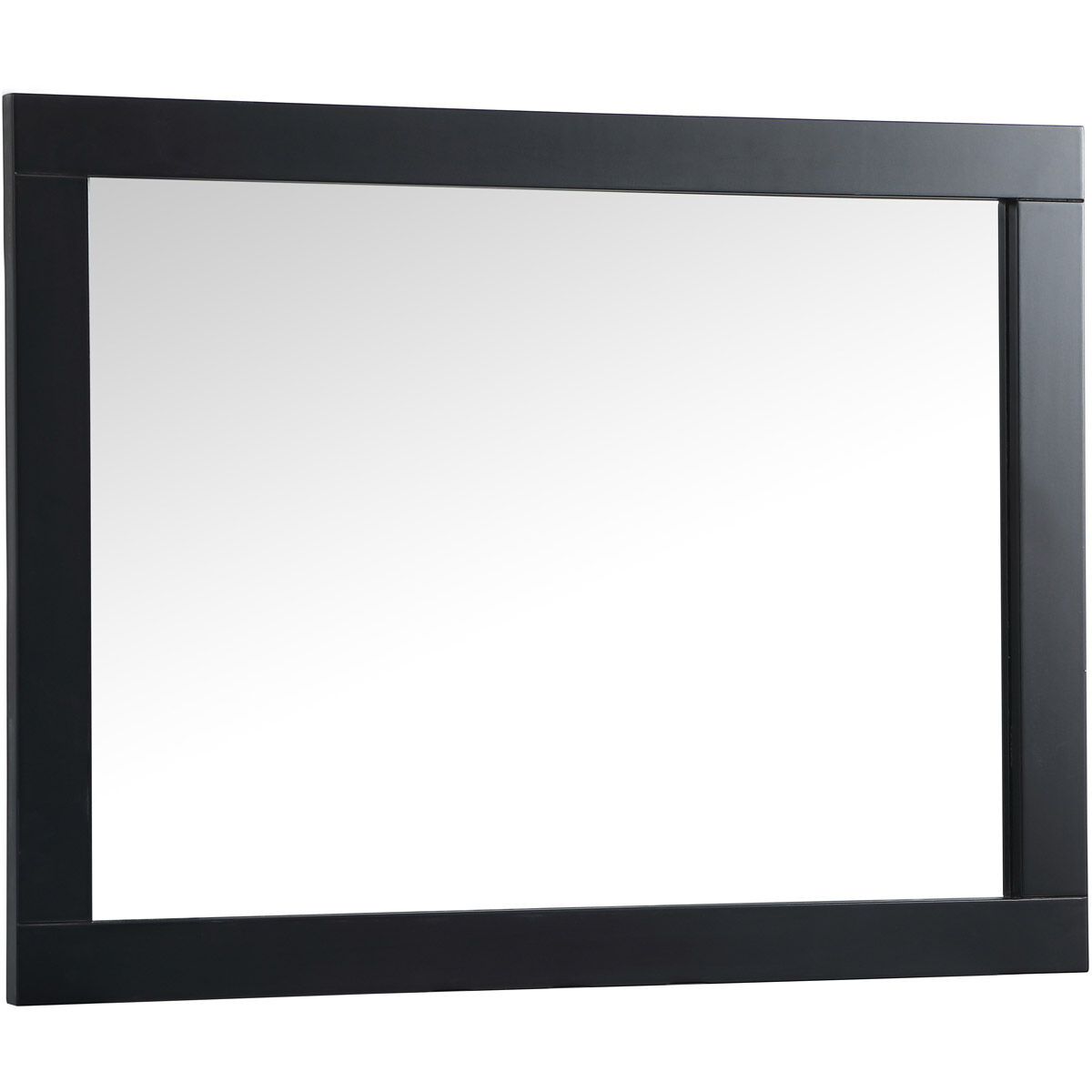 Aqua 36 X 27 inch Black Vanity Mirror