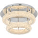 Bowen 2 Light 18 inch Chrome Flush Mount Ceiling Light