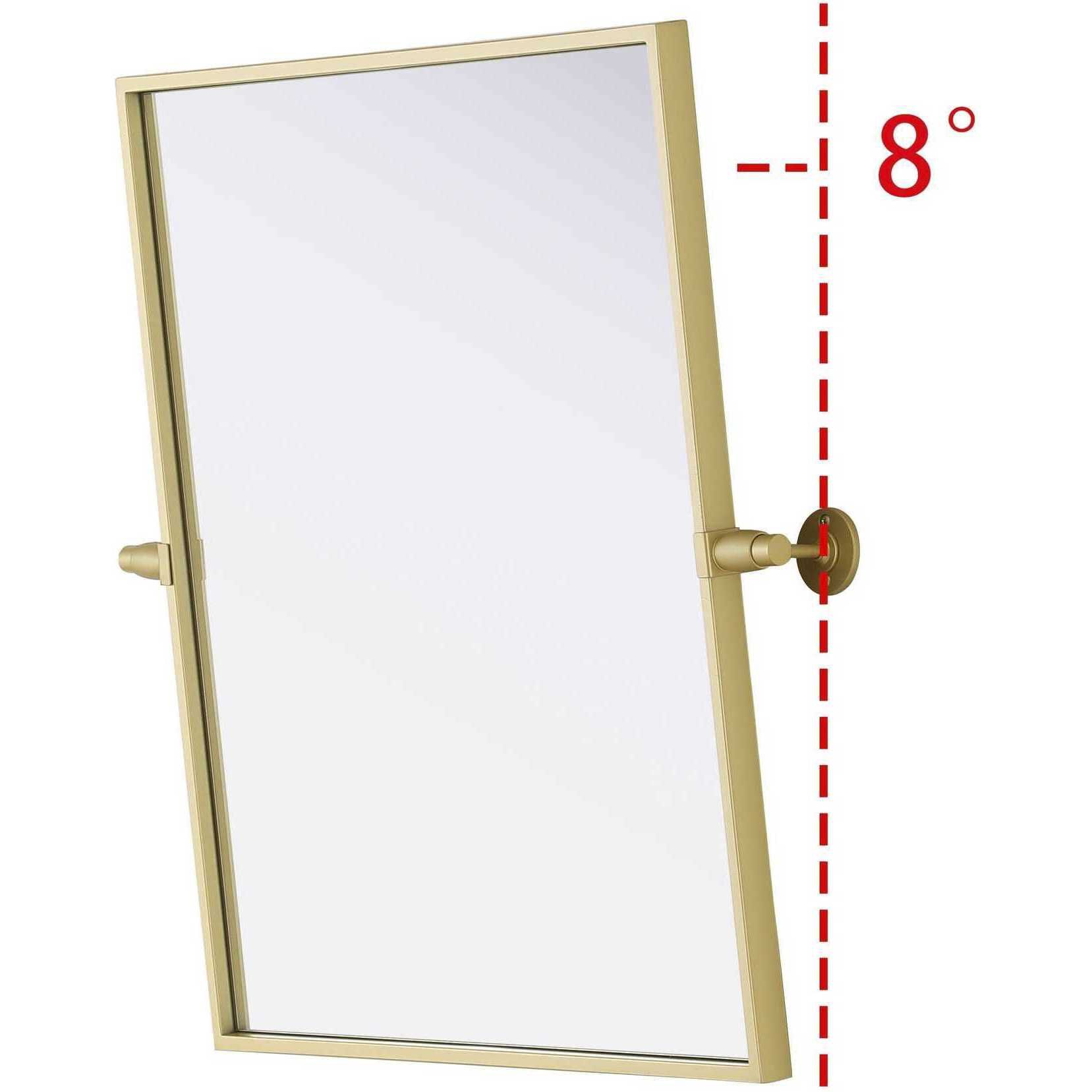 Amoura 24 X 20 inch Brass Mirror