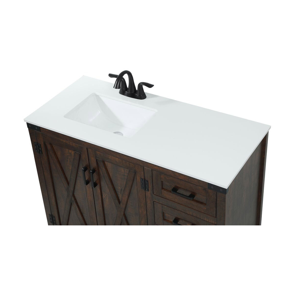 Grant 42 X 19 X 34 inch Expresso Vanity Sink Set