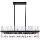Serephina 24 Light 42 inch Black Linear Chandelier Ceiling Light