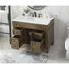 Park Avenue 42 X 21.5 X 35 inch Driftwood Vanity Sink Set in Dark Walnut