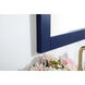 Aqua 36 X 24 inch Blue Vanity Mirror