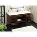 Eugene 60 X 22 X 34 inch Walnut Vanity Sink Set