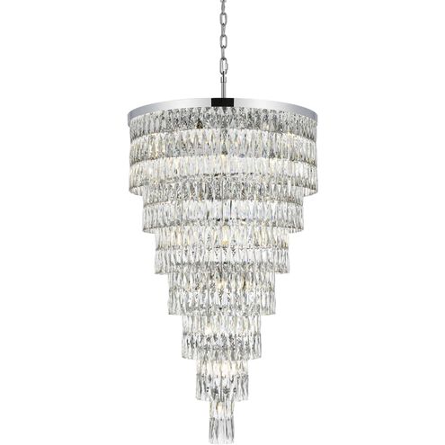 Josephine 41 Light 32 inch Chrome Chandelier Ceiling Light