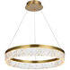 Linden 1 Light 22 inch Satin Gold Chandelier Ceiling Light