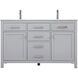 Lewis 54 X 22 X 34 inch Grey Vanity Sink Set