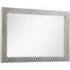 Colette 42 X 28 inch Chevron Wall Mirror