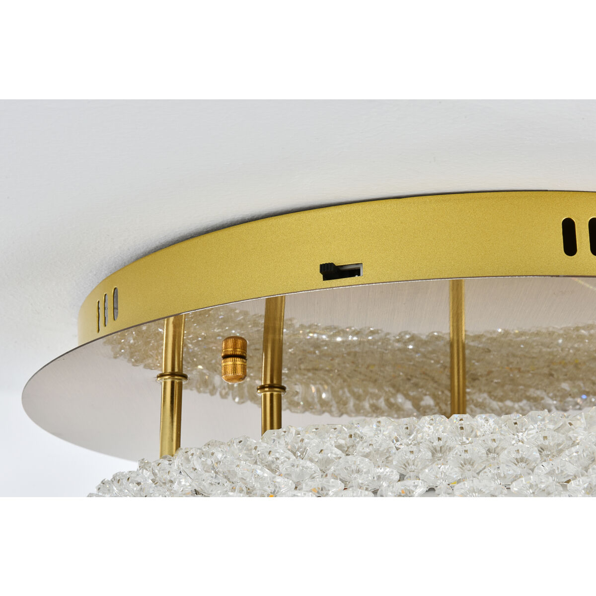 Bowen 2 Light 18 inch Satin Gold Flush Mount Ceiling Light