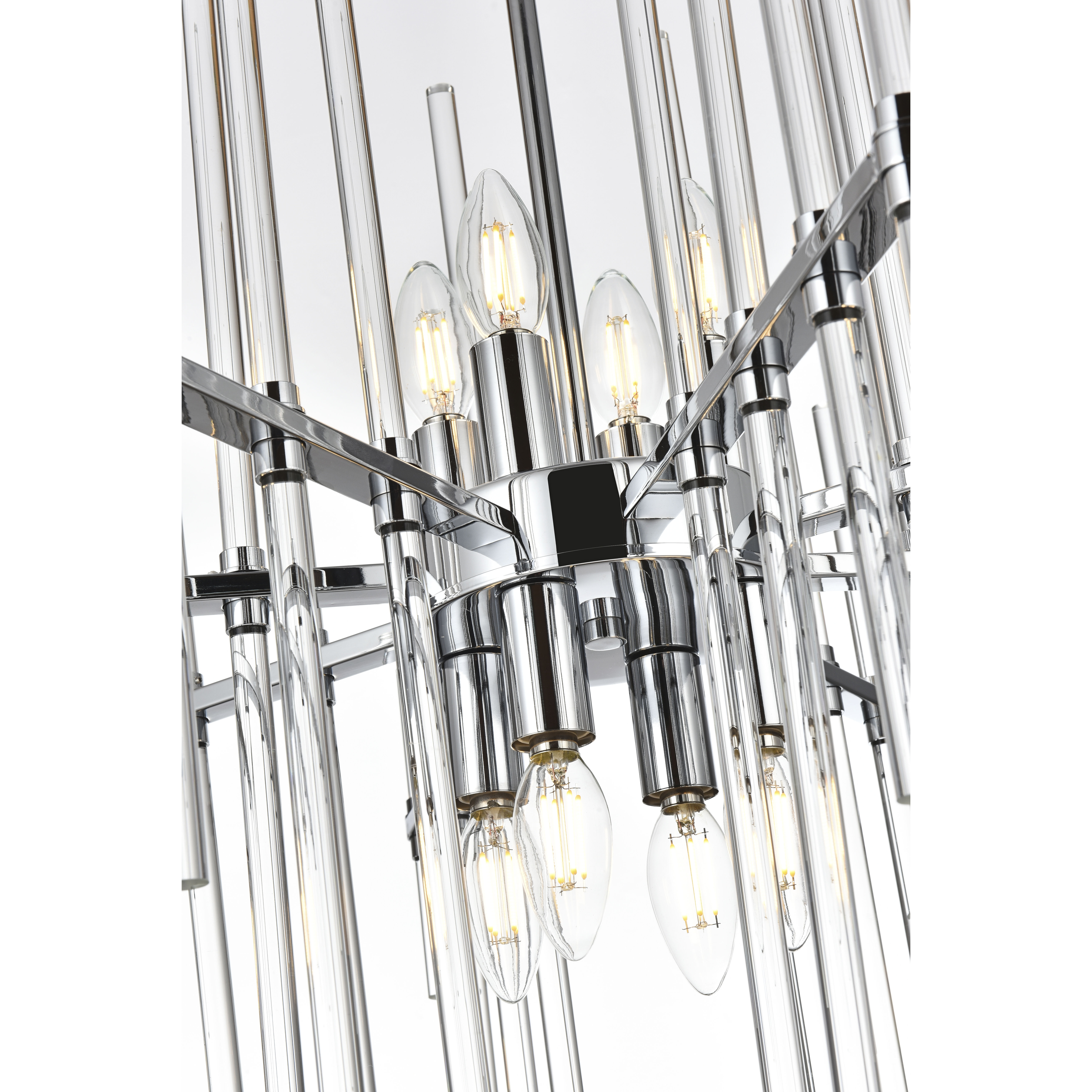 Sienna 8 Light 27 inch Chrome Pendant Ceiling Light