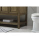 Metropolis 72 X 22 X 34 inch Driftwood Vanity Sink Set