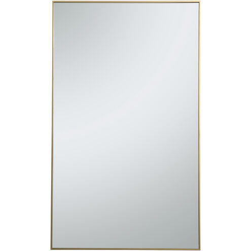 Monet 60 X 36 inch Brass Wall Mirror