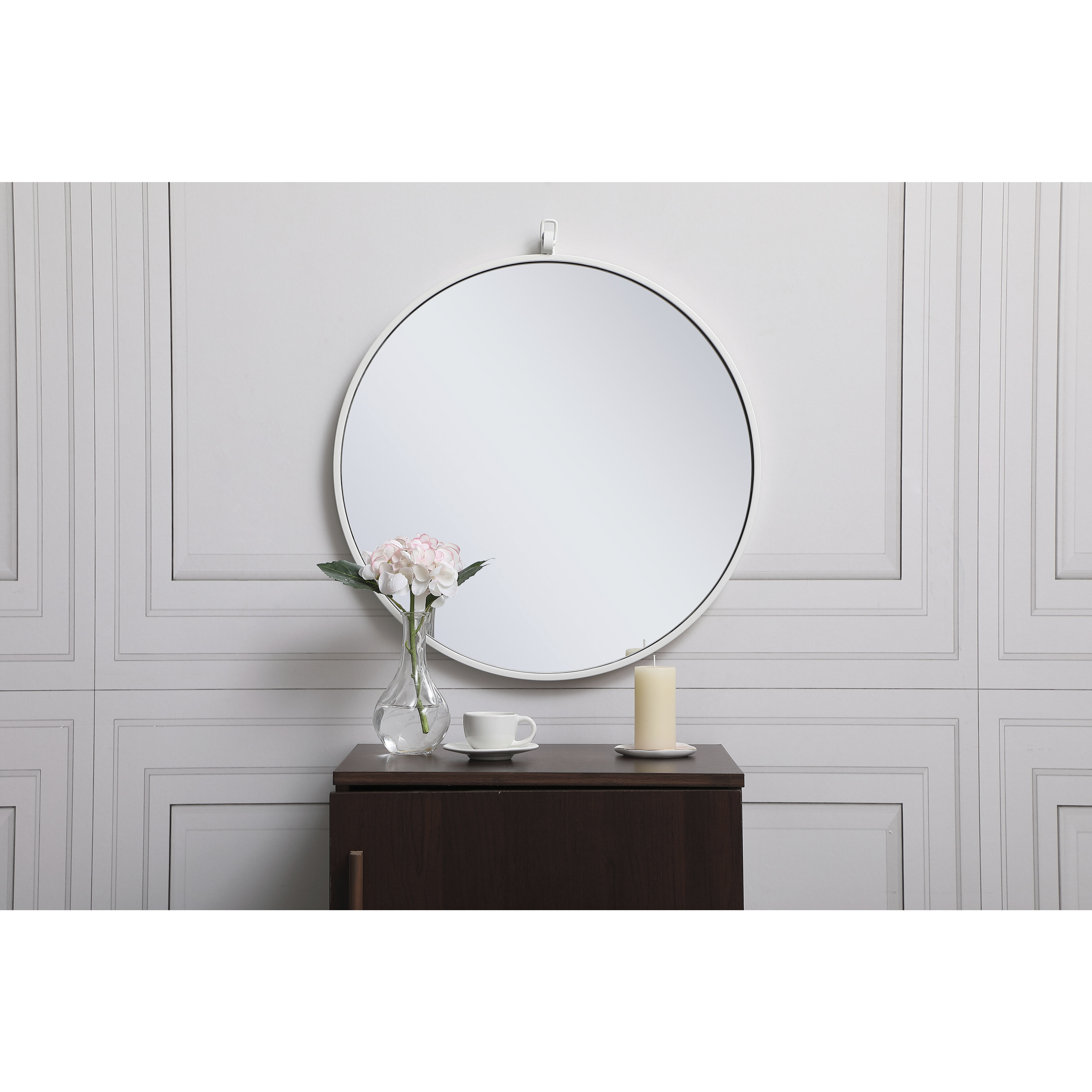 Eternity 21 X 21 inch White Wall Mirror