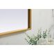 Blaire 40 X 30 inch Brass Mirror