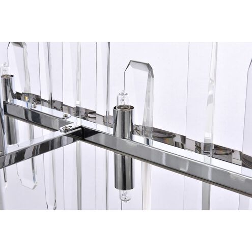Serena 16 Light 30 inch Chrome Linear Chandelier Ceiling Light