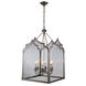 Newport 6 Light 26 inch Vintage Nickel Pendant Ceiling Light, Urban Classic