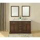 Americana 60 X 35 inch Teak with Carrara White Marble Vanity Set