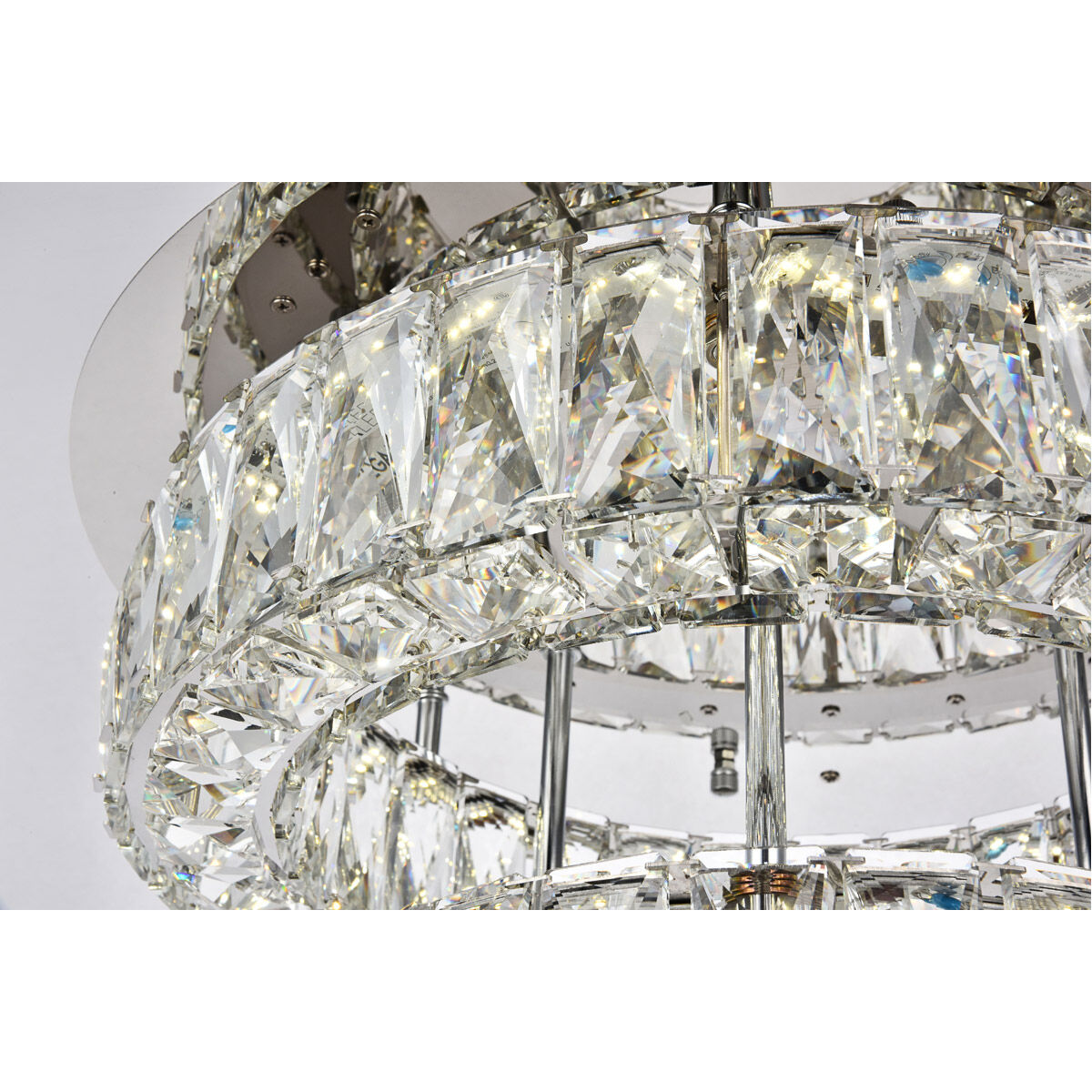 Monroe LED 18 inch Chrome Flush Mount Ceiling Light