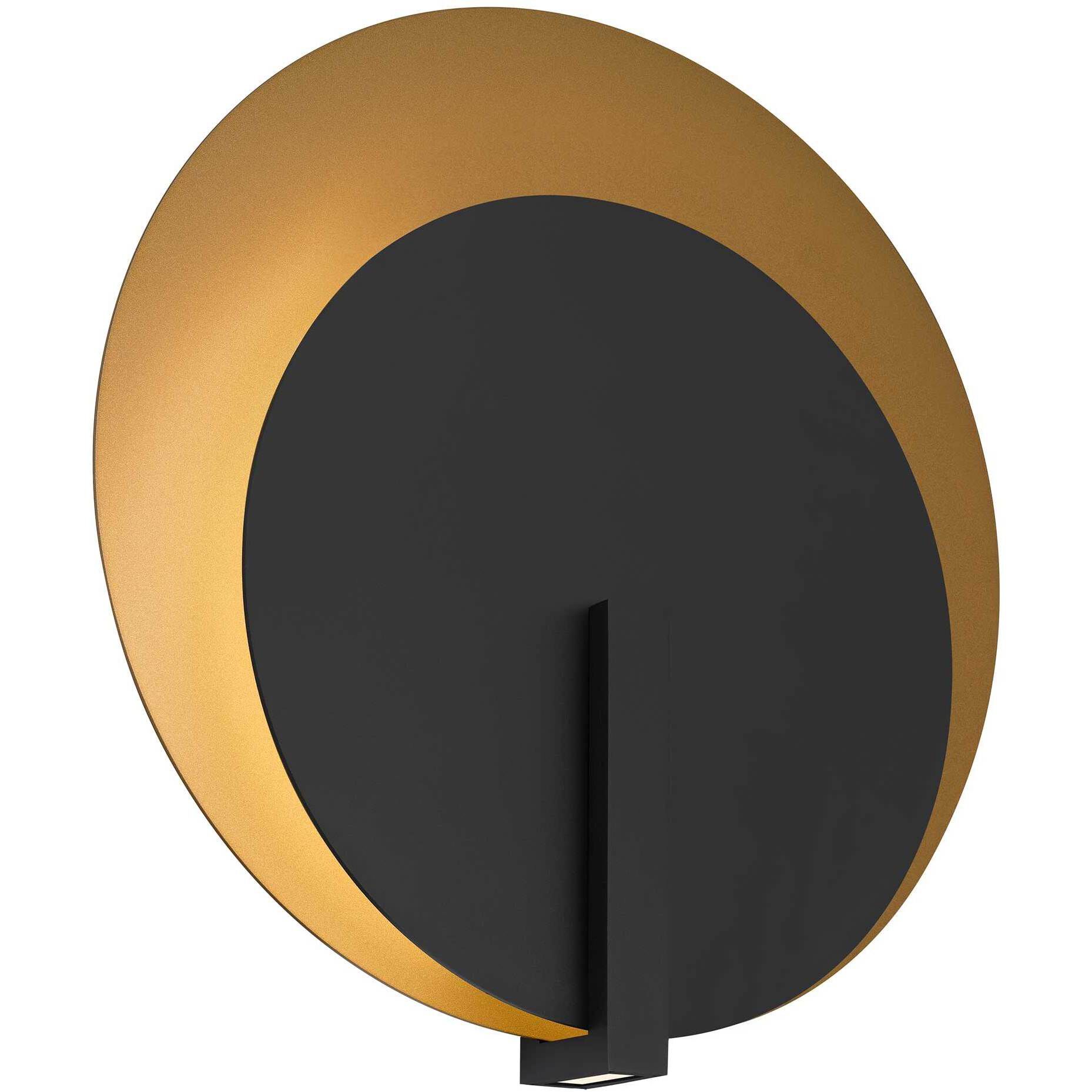 Eclipse LED 24.75 inch Sand Black Outdoor Wall Sconce