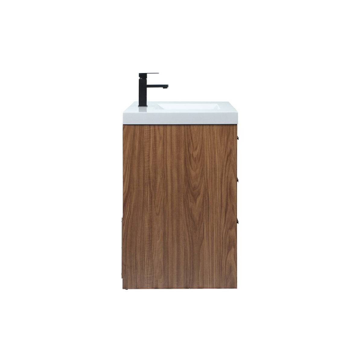 Wyatt 42 X 22 X 34 inch Walnut Brown Vanity Sink Set