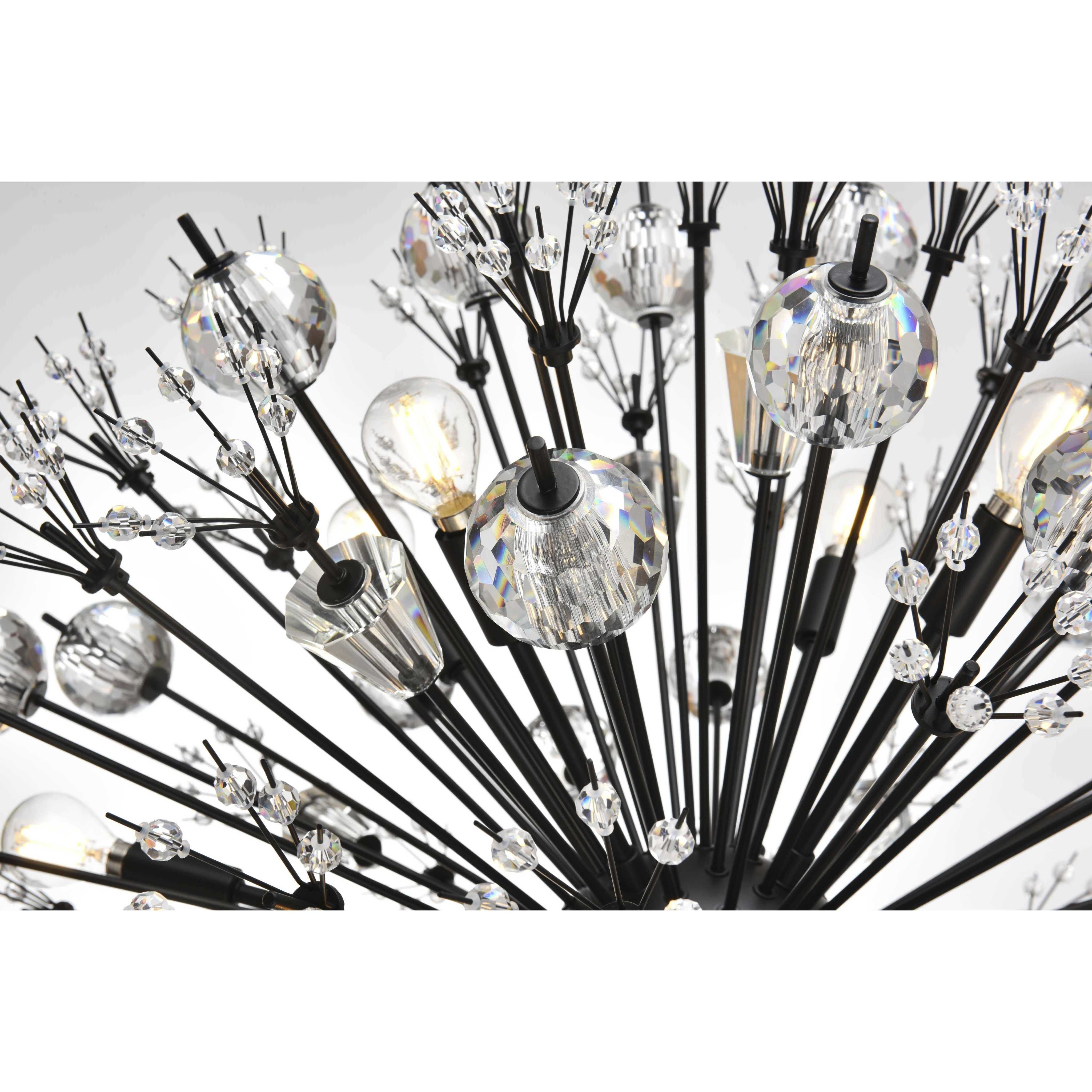 Vera 18 Light 32 inch Black Pendant Ceiling Light