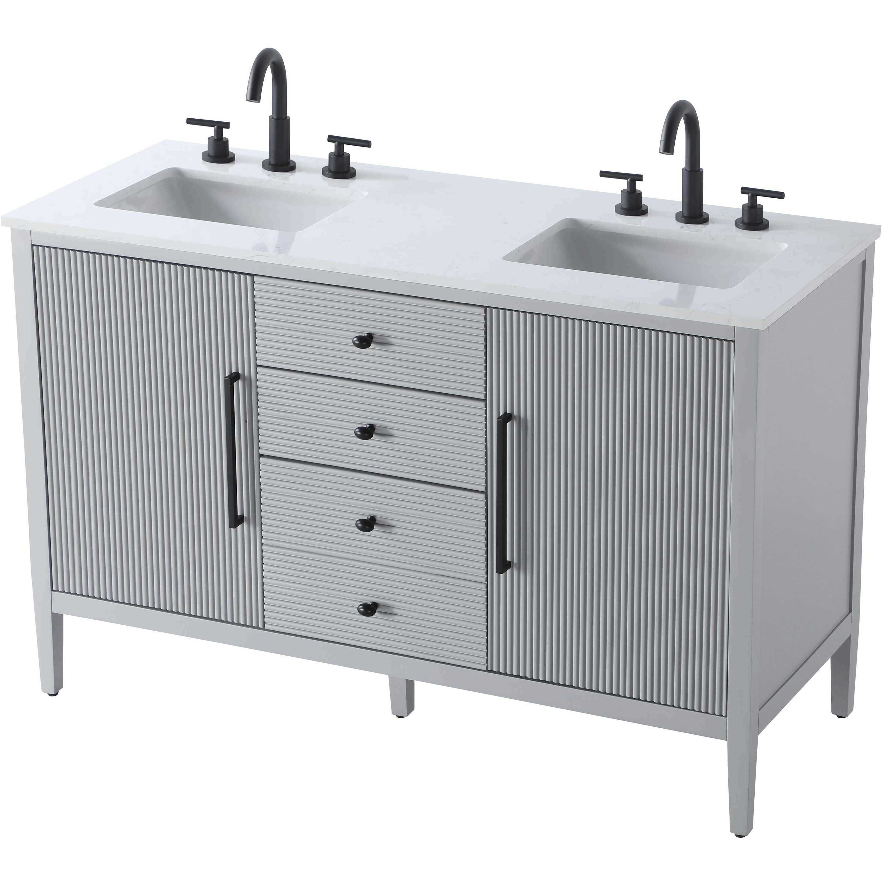 Blakely 54 X 34 inch Grey Bathroom Vanity Cabinet