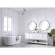 Metropolis 72 X 22 X 34 inch White Vanity Sink Set