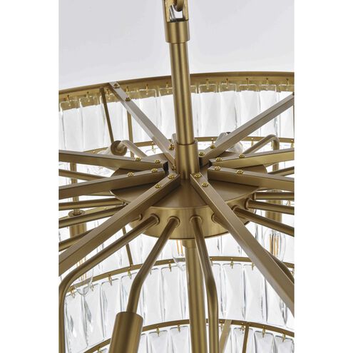 Josephine 29 Light 36 inch Satin Gold Chandelier Ceiling Light