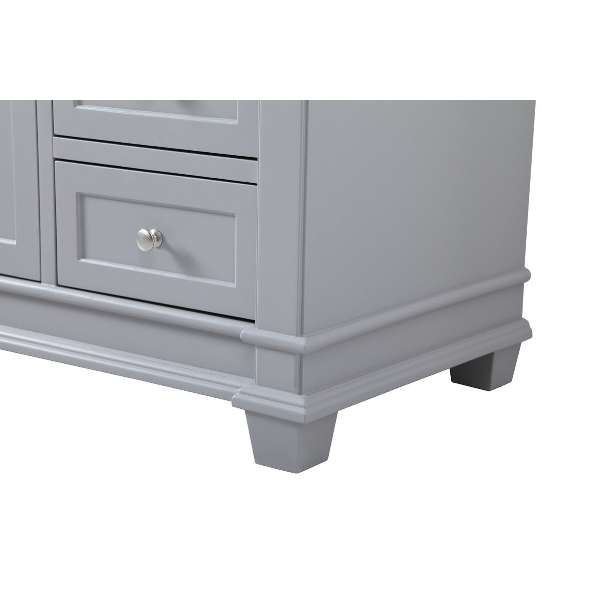 Wesley 60 X 21.5 X 35 inch Grey Vanity Sink Set in Gray