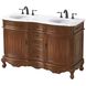 Danville 54 X 36 inch Teak Bathroom Vanity Cabinet