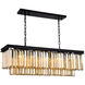 Sydney 12 Light 40 inch Matte Black Chandelier Ceiling Light, Urban Classic