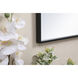 Monet 28 X 18 inch Black Wall Mirror