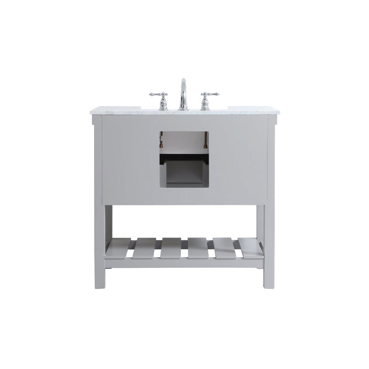Clement 36 X 22 X 34 inch Grey Bathroom Vanity Cabinet