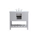 Clement 36 X 22 X 34 inch Grey Bathroom Vanity Cabinet