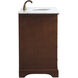 Americana 84 X 22 X 70 inch Teak Vanity Sink Set