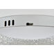 Bowen 1 Light 22 inch Chrome Flush Mount Ceiling Light