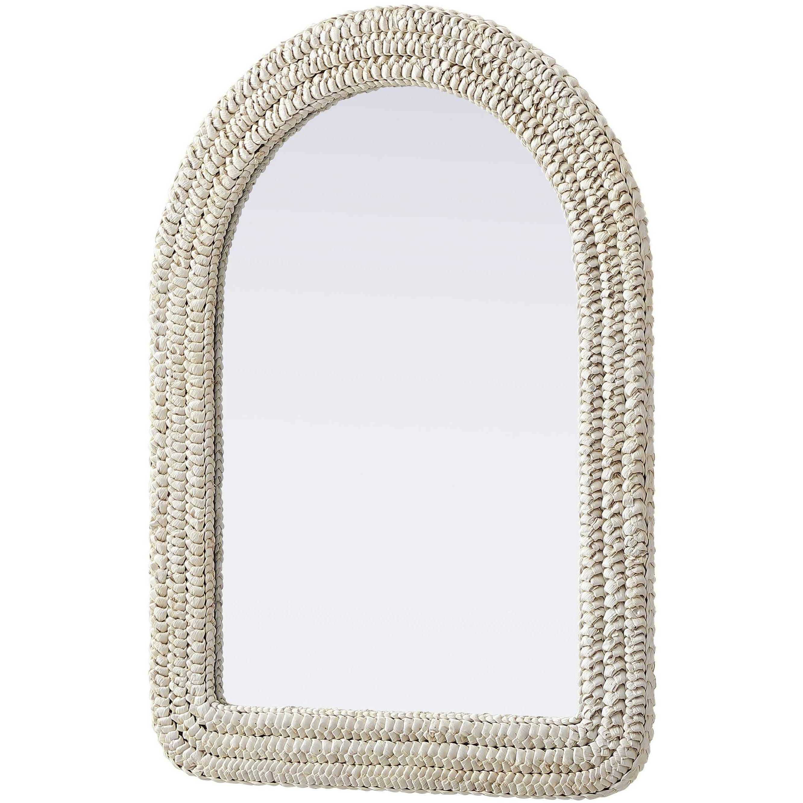 Marlowe 36 X 27 inch Linen White Mirror