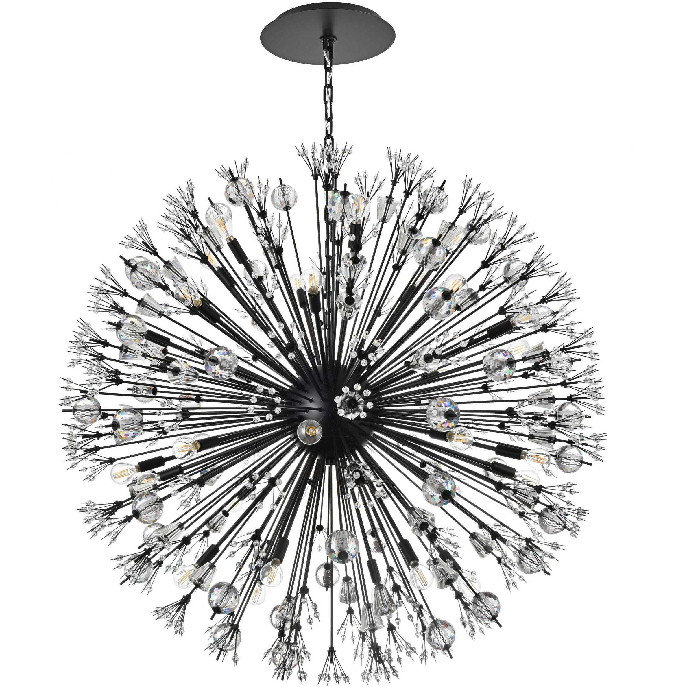 Vera 32 Light 44 inch Black Pendant Ceiling Light