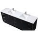 Hayes 84 X 22 X 35 inch Black Vanity Sink Set