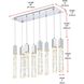 Aurora 8 Light 12 inch Chrome Pendant Ceiling Light