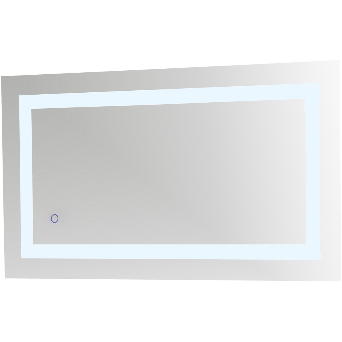 Helios 36 X 20 inch Silver Lighted Wall Mirror