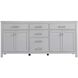 Lewis 72 X 22 X 34 inch Grey Vanity Sink Set