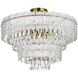 Emilia 8 Light 25 inch Satin Gold Flush Mount Ceiling Light