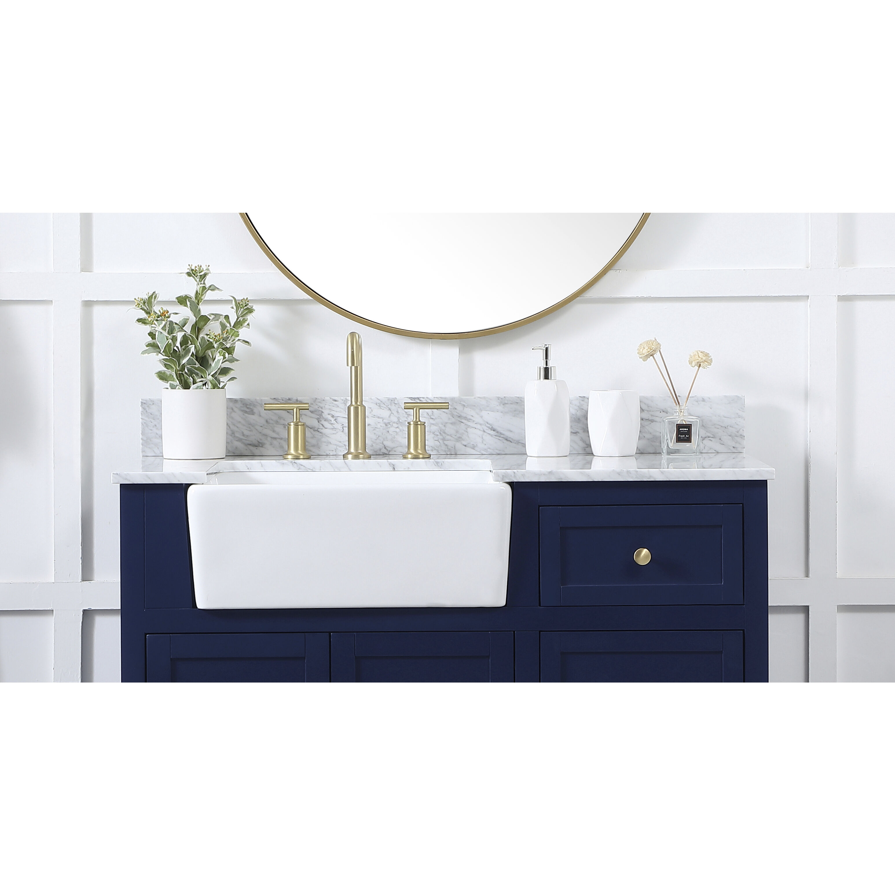 Backsplash 40 X 1 X 4 inch Carrara White Bathroom Vanity Backsplash