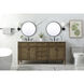Park Avenue 72 X 21.5 X 35 inch Driftwood Vanity Sink Set in Dark Walnut