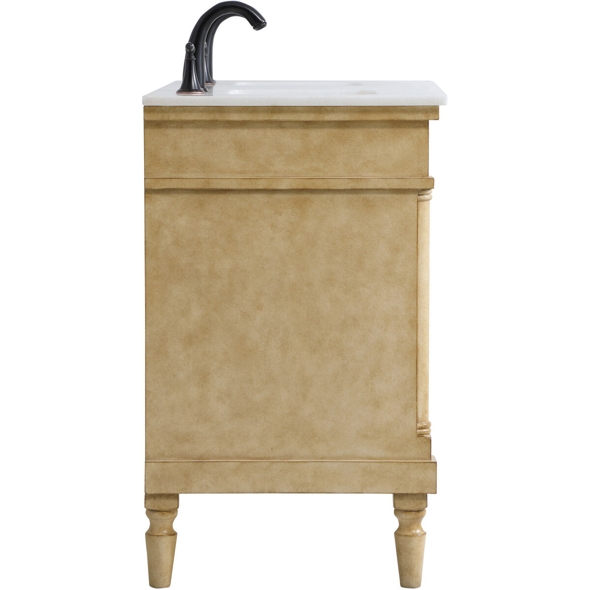 Lexington 60 X 21.5 X 35 inch Antique Beige and Antique Bronze Vanity Sink Set in Antique Brass