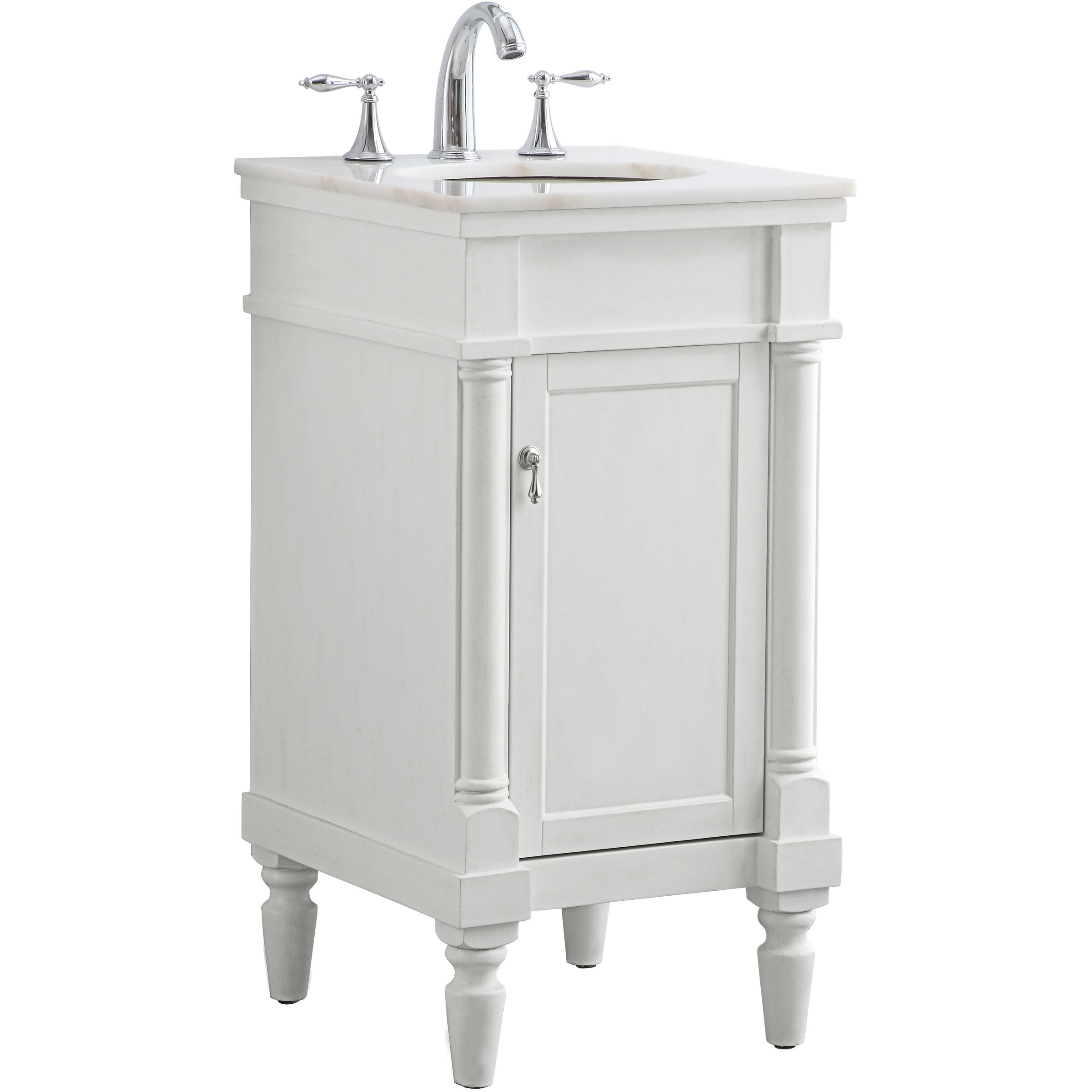 Lexington 19 X 18 X 35 inch Antique White Vanity Sink Set