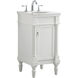 Lexington 19 X 18 X 35 inch Antique White Vanity Sink Set 